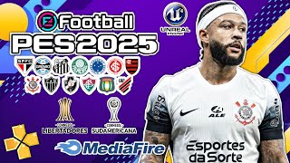 INCRÍVEL Como Baixar E Instalar eFootBall PES 2025  PPSSPP  SULAMERICANO L1NK DIRETO  MEDIAFIRE [upl. by Aifoz154]