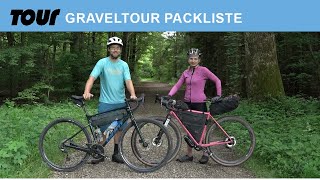 Packliste für GravelbikeTour Tagestour vs BikepackingTour [upl. by Collyer914]