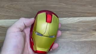 Mouse Raton Inalambrico Casco Ironman Ergonomico Colores [upl. by Rushing]