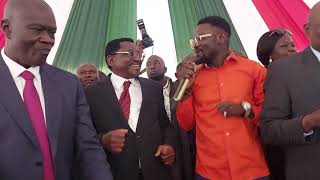 PRINCE INDAH ELECTRIC PERFOMANCE AT JAMES ORENGO SWEARING IN [upl. by Weber]