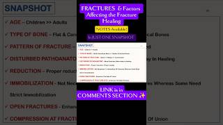 💥 Fractures amp factors affecting fracture healing ✨ notes orthopedics maheshwari Physiolectures [upl. by Asserat371]