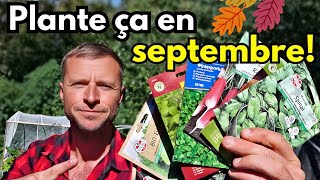 Semis en septembre💚10 LÉGUMES à semer MAINTENANT  pour lautomne et lhiver [upl. by Aleit]