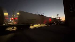 Saw a westbound Norfolk southern train while at dinner tonight [upl. by Reppart]