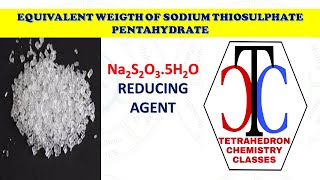 EQUIVALENT WEIGHT CALCULATION OF SODIUM THIOSULPHATE  HYPO [upl. by Atekihc]