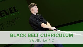 Black Belt Curriculum  Sword Kata 2 [upl. by Adnwahsar419]