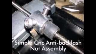 Simple Cnc Anti backlash Nut Assembly [upl. by Rikki838]