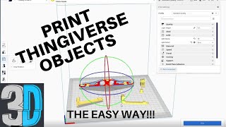 How to Print a Thingiverse File on a 3d Printer The Easy Way [upl. by Stegman473]