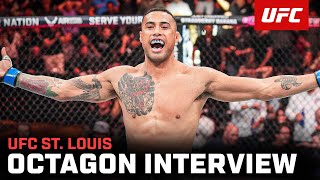 Carlos Ulberg Octagon Interview  UFC St Louis [upl. by Edijabab]