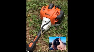 Stihl FS 240 R Sostituzione filo al decespugliatore [upl. by Uehttam167]