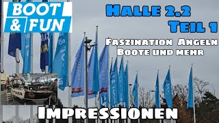 Angelmesse Boot amp Fun Halle 22  Boote Antriebe  Messe Berlin 2024 [upl. by Rofotsirk]