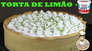 TORTA DE LIMÃO COM NATA 81 RECEITAS DE PAI [upl. by Aliuqahs]