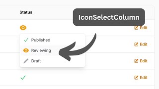 Filament Plugin Icon Select Column with Enums [upl. by Nessah]