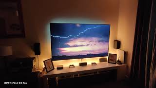 Philips Hue Sync box Samsung Q75Q90 series tv Sony STRDH790 72 reciver [upl. by Bensen]