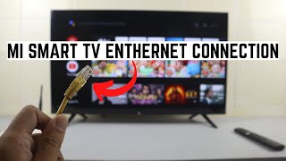 How to Connect Ethernet Wire Cable to Mi Smart TV [upl. by Alodee]