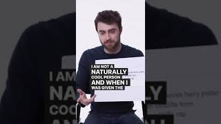 DANIEL RADCLIFFE on rapping ALPHABET AEROBICS shorts [upl. by Ajssatsan]