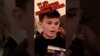 11 year old terrifies School Board with… 🤯😡 shorts [upl. by Weinhardt970]