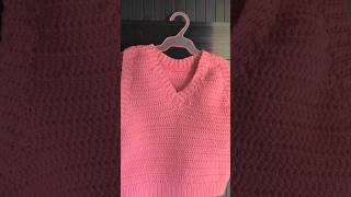 My first Crochet VNeck Sweater Vest Tutorial by VivCrochets crocheted crochett vestcrochet [upl. by Born]