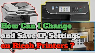 How to Change and Configure IP Address on Ricoh M C2000 Printer [upl. by Delgado]