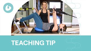 Correct Lumbar Overextension  Teaching Tip [upl. by Losyram]