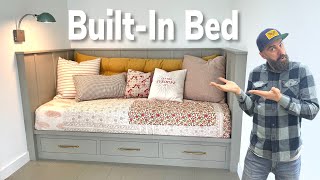 Cabinet Building Made Easy  Easy BuiltIn Bed [upl. by Manda718]