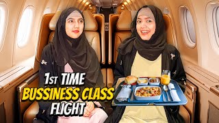 First Time Bussiness Class Flight Ka Travel🤩✈️Landed In Saudi Arabia🇸🇦Sistrology [upl. by Lewan]