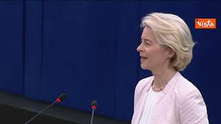 Von der Leyen allEurocamera “Avanti col Green Deal ma con un nuovo patto industriale” [upl. by Biddie]