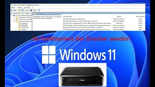 Windows 11 2022 So funktioniert euer Drucker wieder [upl. by Bengt]