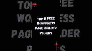 Top 5 Free WordPress Page Builder Plugins coding learnhtml5andcss3 webdesign [upl. by Plusch]