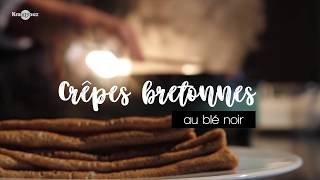 Recette des crêpes de blé noir sarrasin • Recette à la Crêpière Krampouz [upl. by Beniamino]