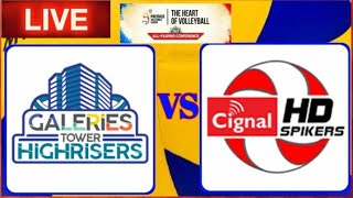 PVL LIVE  GALERIES TOWER vs CIGNAL HD I LIVE SCORES and COMMENTARY [upl. by Dougie]