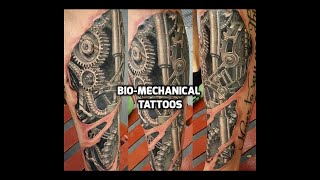 Bio Mechanical Tattoos  Best Bio Mechanical Tattoo Ideas [upl. by Aihsined554]