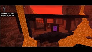 Minecraft Nether Obsidian House [upl. by Ecinad]