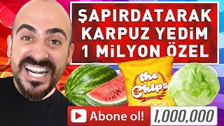 ŞAPIRDATARAK KARPUZ YEDİM 1 MİLYON ÖZEL TROLLEDİM [upl. by Hnacogn53]