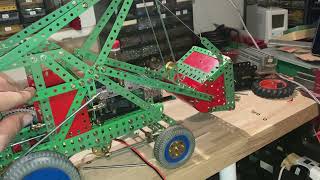 Meccano model 106 Lifting Shovel mechanism test [upl. by Dloraj]