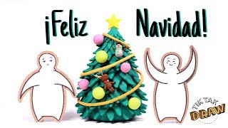 FELIZ NAVIDAD TIKTAKERS  Especial TikTak Draw en STOP MOTION 🎁🎄🎅🔔🌟🦌 [upl. by Ayiotal47]