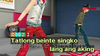 Karaoke Tatlong Beinte Singko  Dingdong Avanzado [upl. by Annairda]