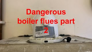 How boiler flues are installed CORRECT INSTALLATION OF BOILER FLUES PART 2 gas boiler flues [upl. by Mclaurin]