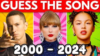 Guess the Song 🎤  Most Popular Songs 20002024  🎶 Music Quiz [upl. by Tonl353]