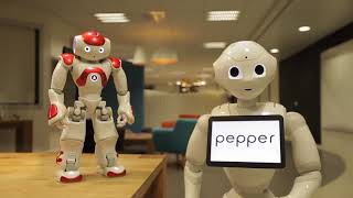 Pepper robotquot and quotNAO robotquot from quotSoftBank Roboticsquot [upl. by Valenza]