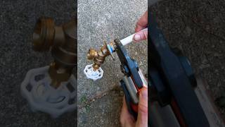 Replacing a hosebibb on polybutylene pipe 🌱💦 plumbing plumber asmr diy [upl. by Kaasi938]