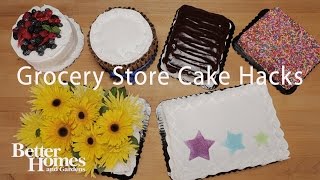 Grocery Store Cake Hacks [upl. by Adnalra]