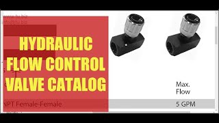 Flow control valve catalog [upl. by Hairej486]