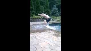 NYR Chris Kreider jumps out of pool [upl. by Cung]