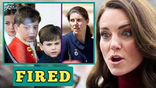 FIRED🛑 George Charlotte amp Louis gets nanny fired after complaining shes very strict and abusive [upl. by Lennor701]