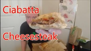 Panera Bread  Ciabatta Cheesesteak Review [upl. by Enelhtac]