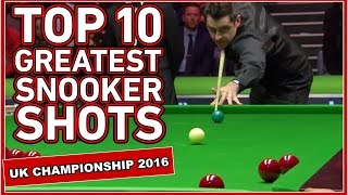 TOP 10 GREAT SNOOKER SHOTS ᴴᴰ UK Championship 2016 [upl. by Floria]