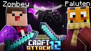 ZOMBEY IST DA amp 50 Youtuber gegen den ENDERDRACHEN  Craft Attack 12 12 [upl. by Tterb]