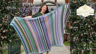 How To Crochet This Beautiful Blanket  BRIDGERTON Inspired Blanket Crochet Tutorial [upl. by Les595]