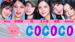 【Kpop】GENBLUE《COCOCO》認人歌詞｜GENBLUE《COCOCO》Recognition Lyrics [upl. by Rexanna]