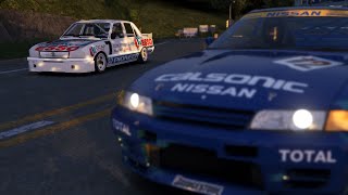 505 SuperProduction vs Skyline R32 Calsonic  Assetto Corsa [upl. by Ruel265]